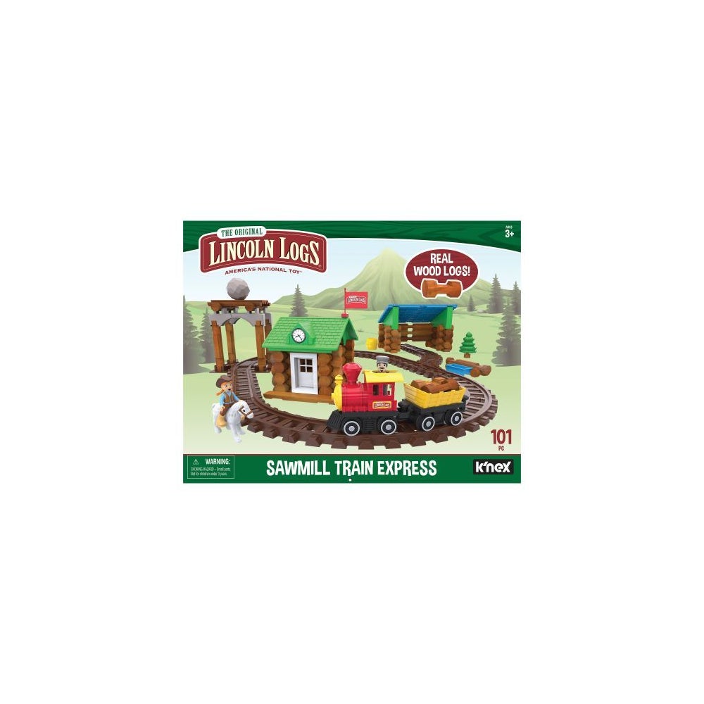 LINCOLN LOGS - 101PC SAWMILL TRAIN EXPRESS (1) ENG